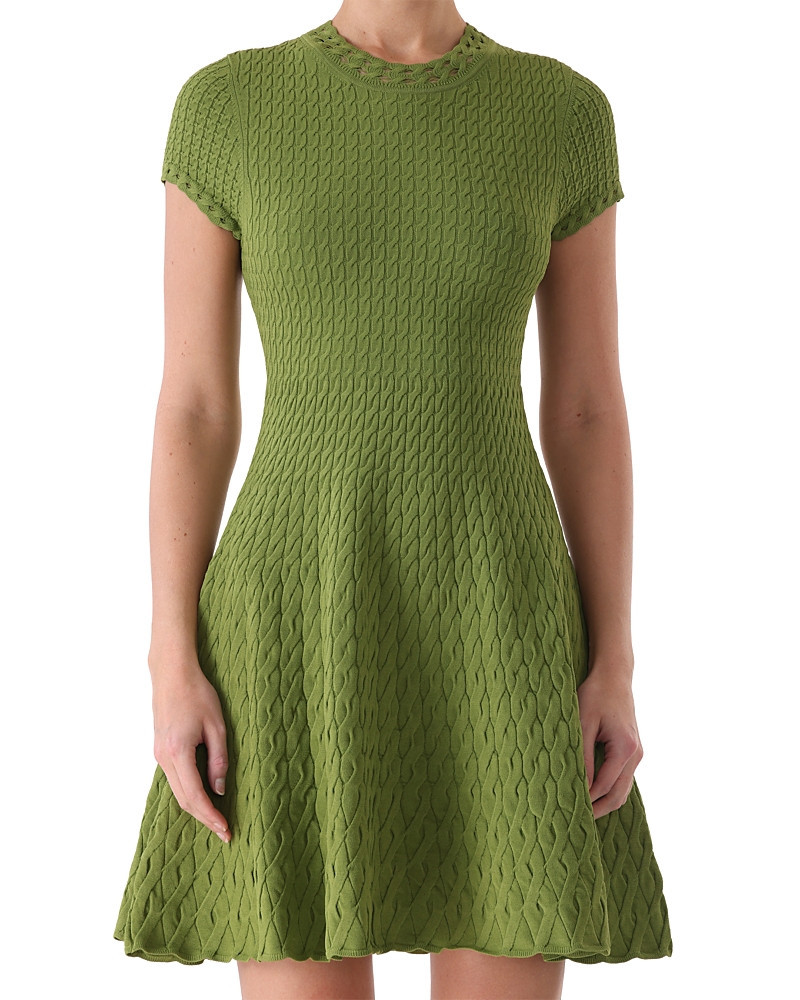 Jason Wu Collection Short Sleeve Cable Knit Dress | Bloomingdale's (US)