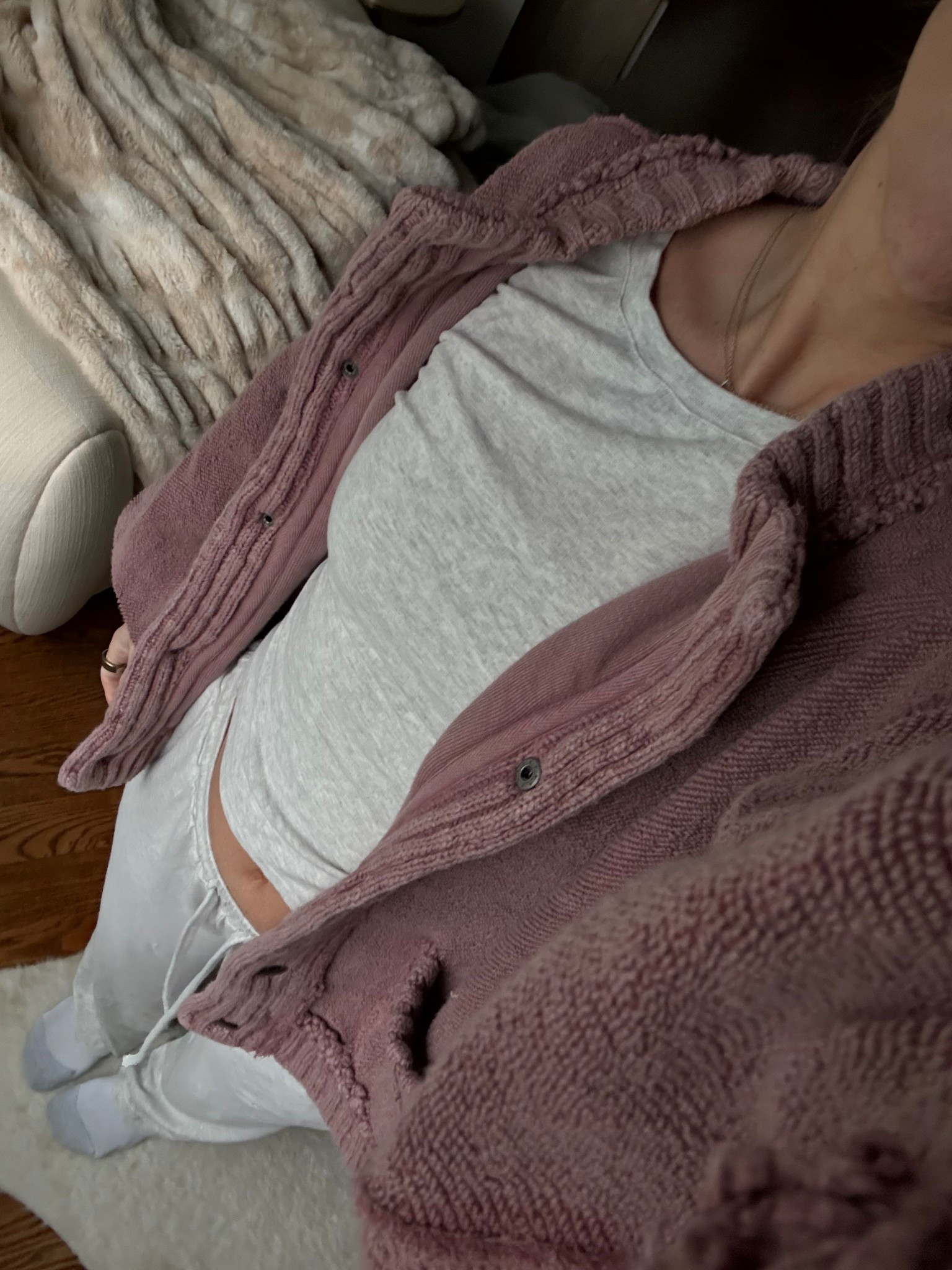 Cozy fit!! Small cardi, medium set 

#LTKSeasonal #LTKPetite #LTKStyleTip