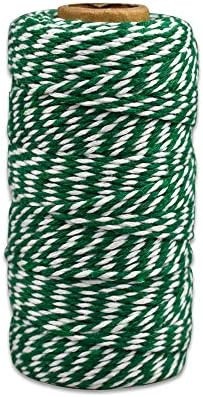 Bakers Twine Green and White, LaZimnInc Cotton Twine Packing String for Gardening, Decoration, Ty... | Amazon (US)