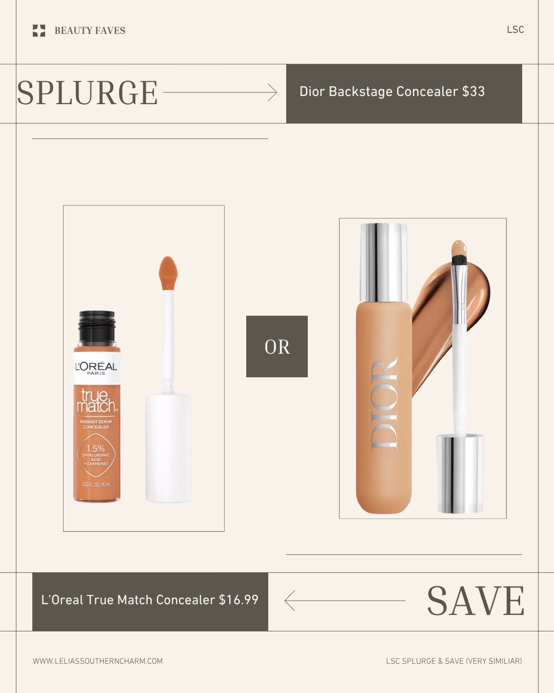I’ve tried several affordable brands to compare against my Dior concealer and L’Oreal takes the win on an affordable option!

#LTKBeauty #LTKTravel #LTKselfcare