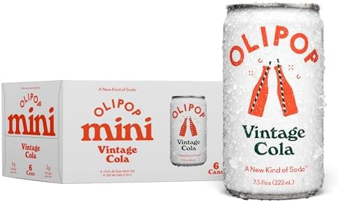 OLIPOP Minis Prebiotic Soda Pop, Vintage Cola, Pantry Pack Packed with Prebiotics, Fiber, and Bot... | Amazon (US)