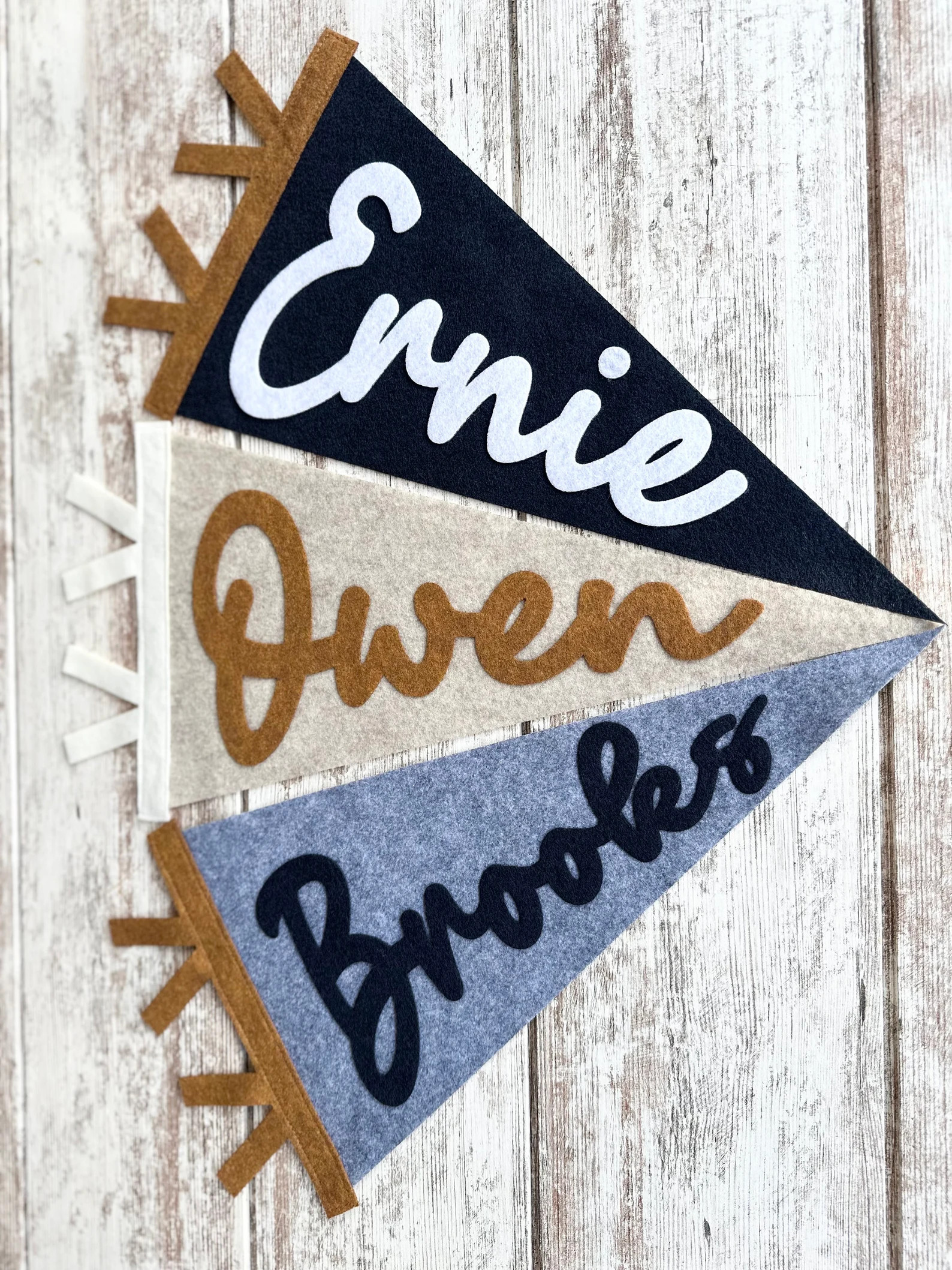 Custom Name Pennant, Personalized Baby Gift, Neutral Nursery Decor, Personalized Baby Boy Girl Na... | Etsy (US)