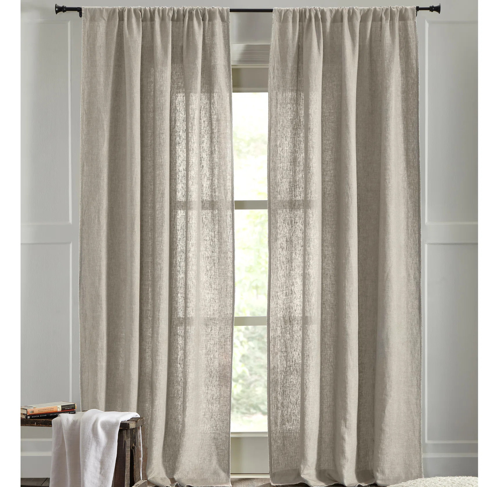 Amity Home Brian Linen Curtain & Reviews | Wayfair | Wayfair North America