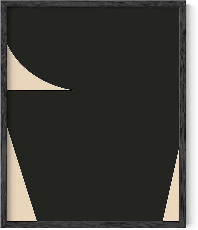 HAUS AND HUES Black and White Abstract Art Prints, Mid Century Modern Wall Decor, Black Abstract ... | Amazon (US)