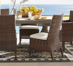 Torrey Wicker Outdoor Dining Side Chair | Pottery Barn (US)
