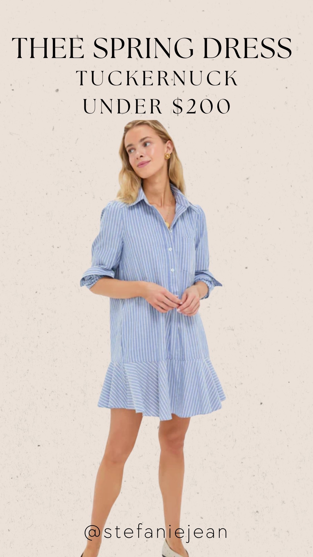 The perfect dress for spring and vacation. A gorgeous blue and white stripe shirt dress from Tuckernuck 

#LTKTravel #LTKStyleTip #LTKOver40