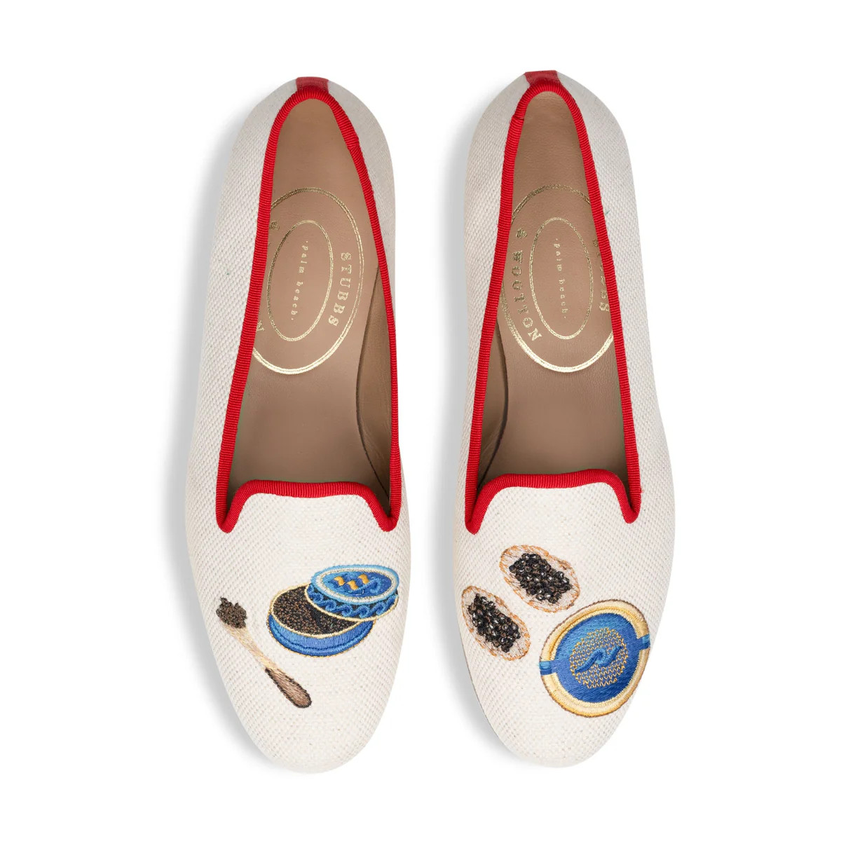 Caviar Flax Linen Slipper | Over The Moon