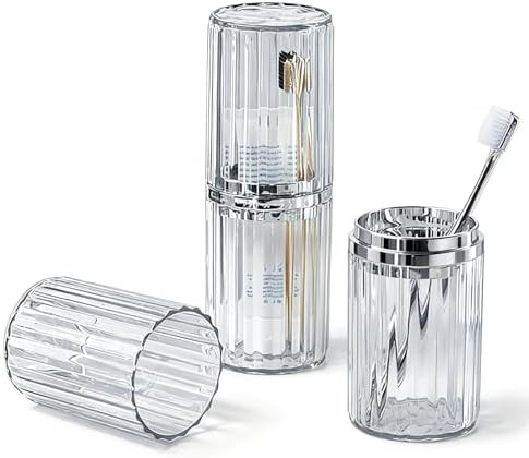 Toothbrush Travel Case Portable Travel Toothbrush Holder, Large Travel Toothbrush Cup, Travel Too... | Amazon (US)