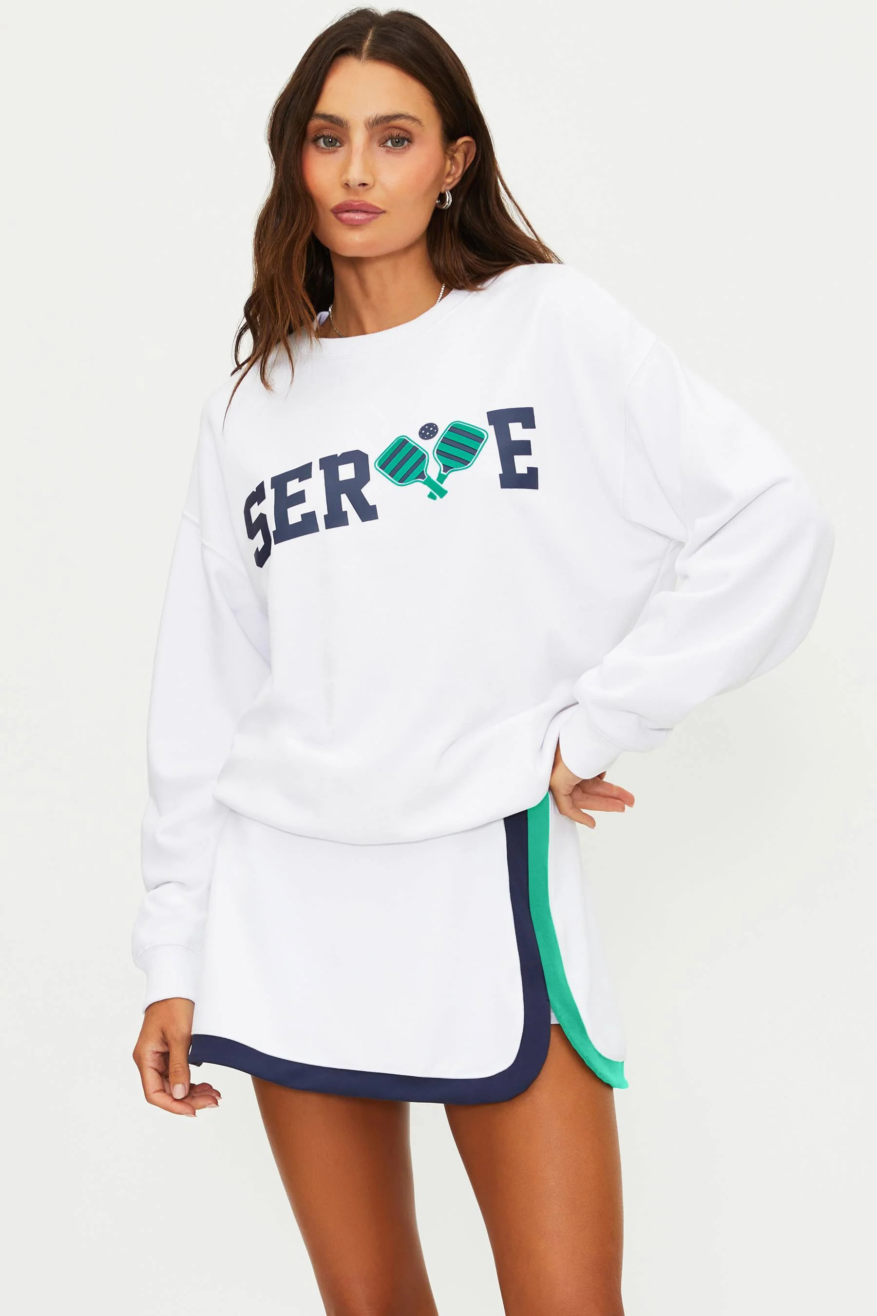 Devyn Oversized Sweatshirt Serve | Pickleball Sweatshirt | Beach Riot | Beach Riot