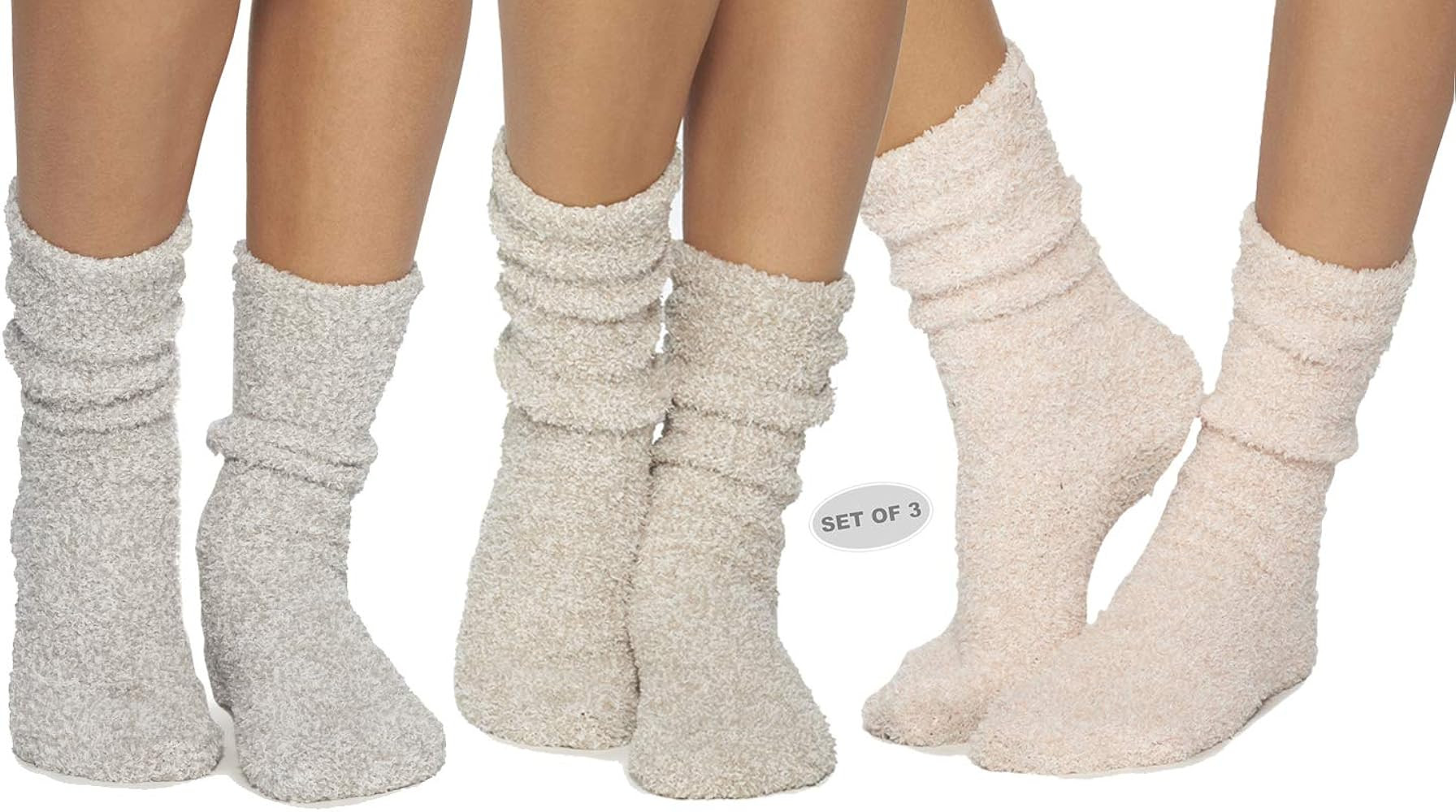 Barefoot Dreams CozyChic Women Heathered Socks, Crew Socks, Plush Socks, Loungewear, Warm Toes, F... | Amazon (US)
