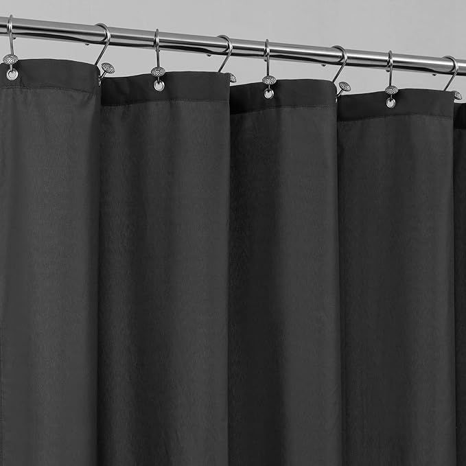 Stall Fabric Shower Curtain Liner Waterproof - Soft & Lightweight Small Shower Curtain with Magne... | Amazon (US)