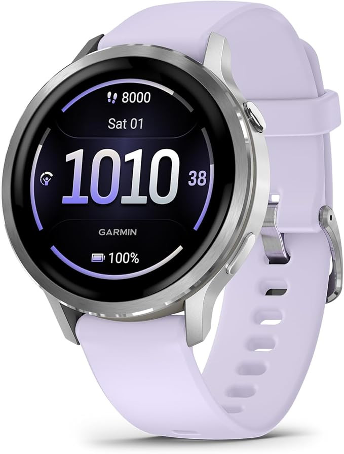 Garmin Venu® 4, Advanced Fitness Smartwatch, 41mm, Periwinkle Silicone | 24/7 Health Monitoring,... | Amazon (US)