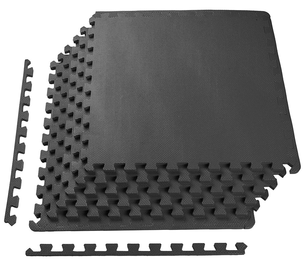 BalanceFrom Interlocking Foam Exercise Mat Equipment, Multiple Sizes & Colors Available - Non-Sli... | Amazon (US)