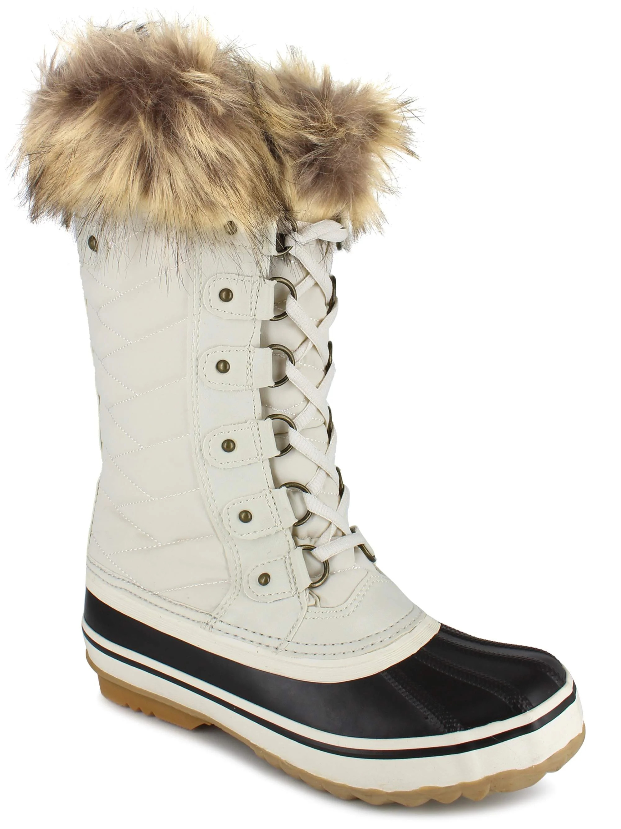 Portland Boot Company Women's Cairo 12" Faux Fur Trim Snow Boot | Walmart (US)