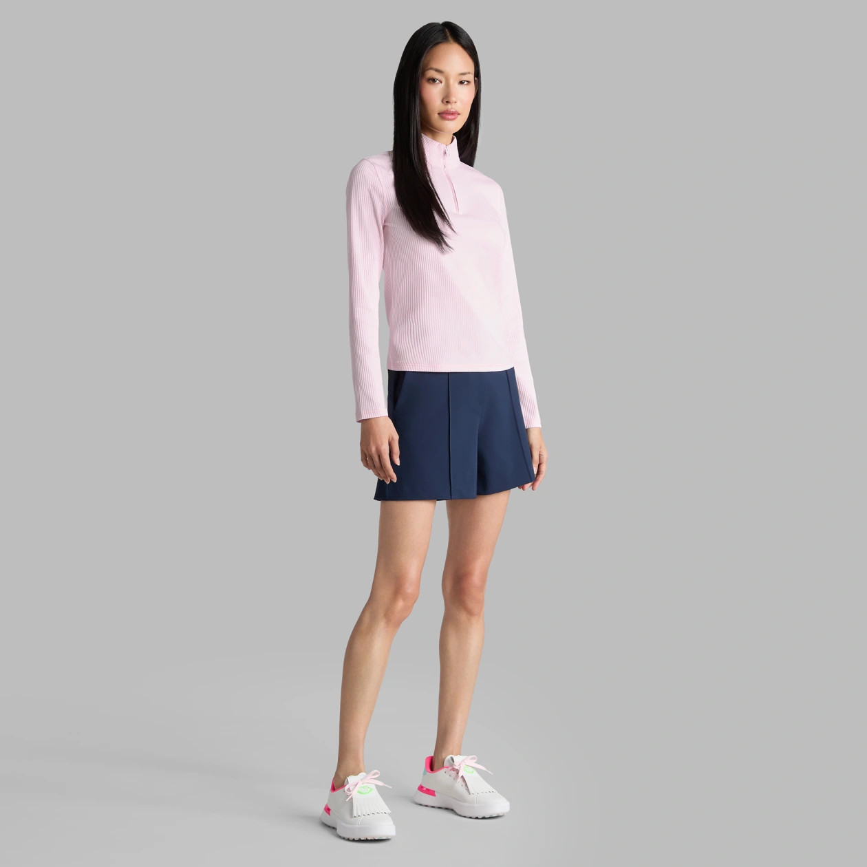 FITTED RIB 1/4 ZIP PULLOVER | WOMEN'S PULLOVERS & QUARTER-ZIPS | G/FORE | G/FORE | G-Fore