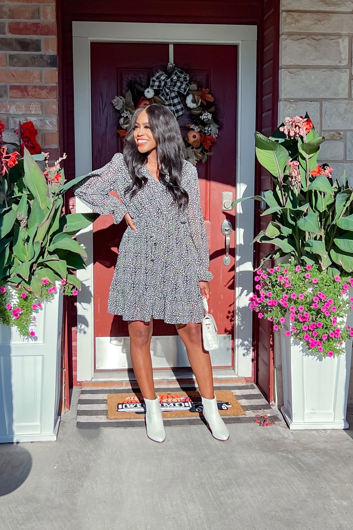 I’m 5’4” wearing a size small & it is double lined. My boots fit tts

#LTKSeasonal #LTKunder50 #LTKstyletip