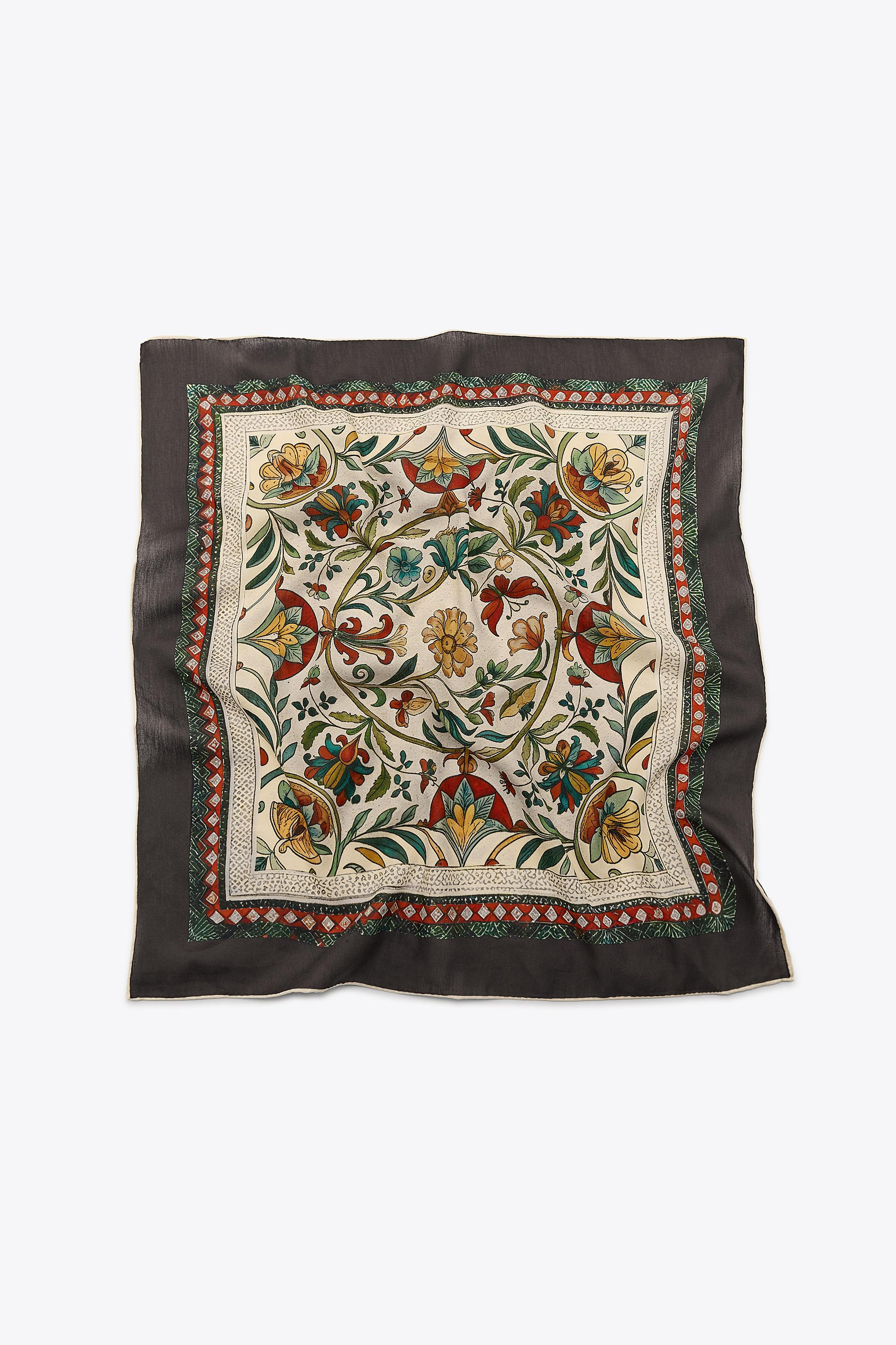 FLORAL PRINT SCARF | Zara US