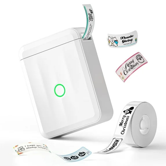 NIIMBOT Upgraded D110 Mini Portable Label Printer Inkless Labeler Sticker Bluetooth Rechargeable ... | Walmart (US)