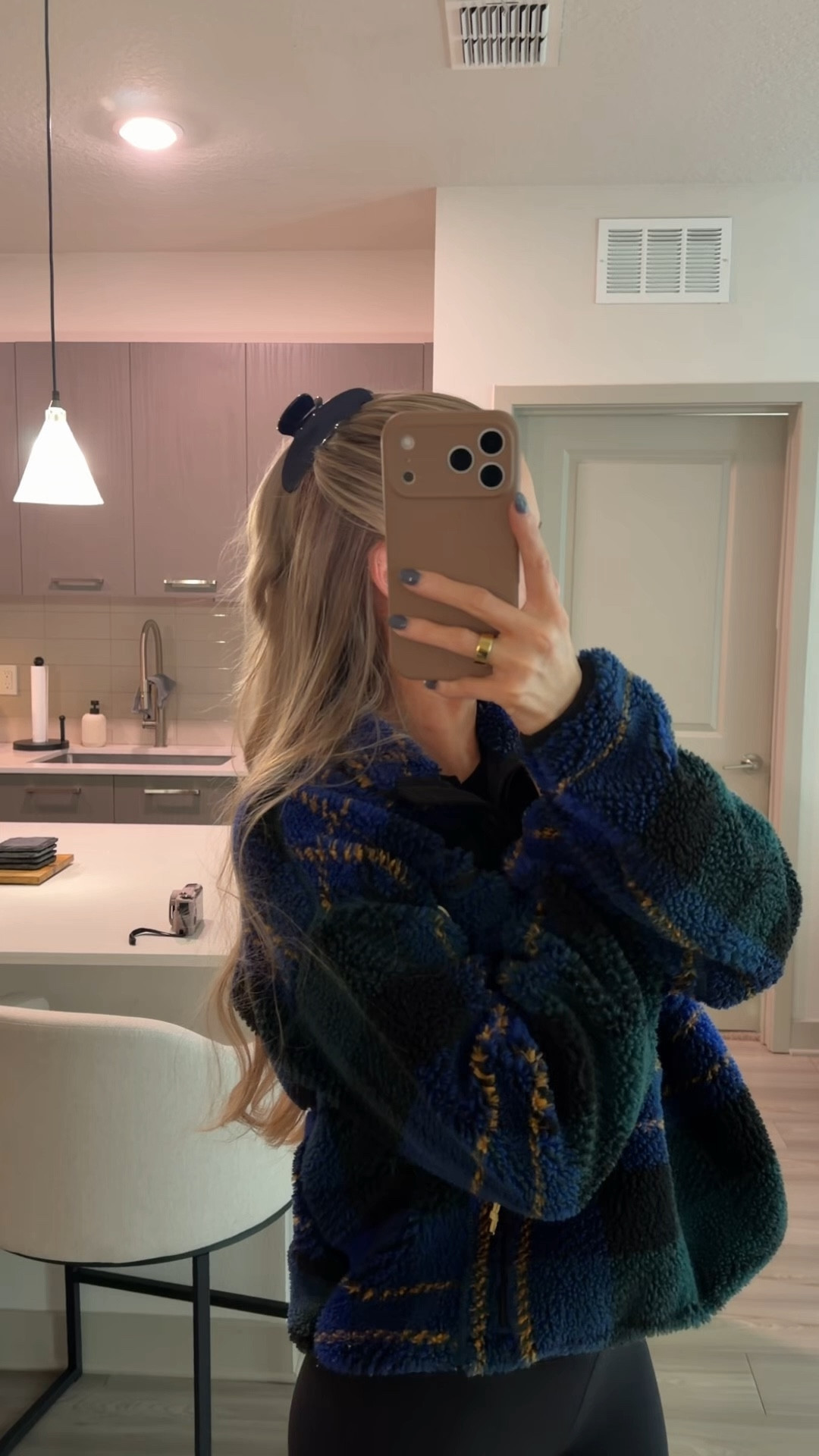 North face jacket is old but if you search ‘north face plaid sherpa’ tons come up second hand !! I linked a couple that are so fun from different places 💘💛🤍🧡