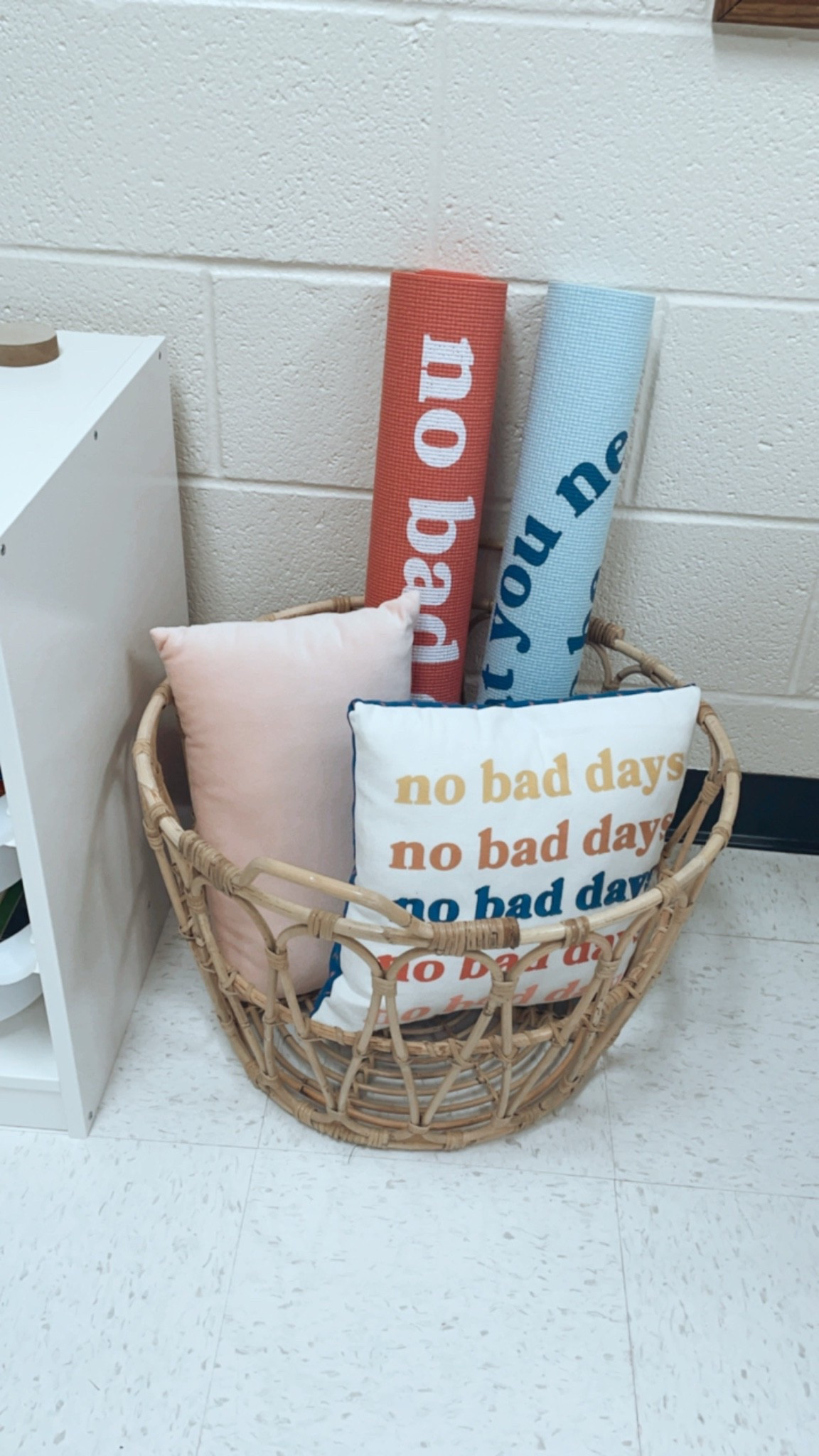 Love these baskets for stuffies and pillows!
