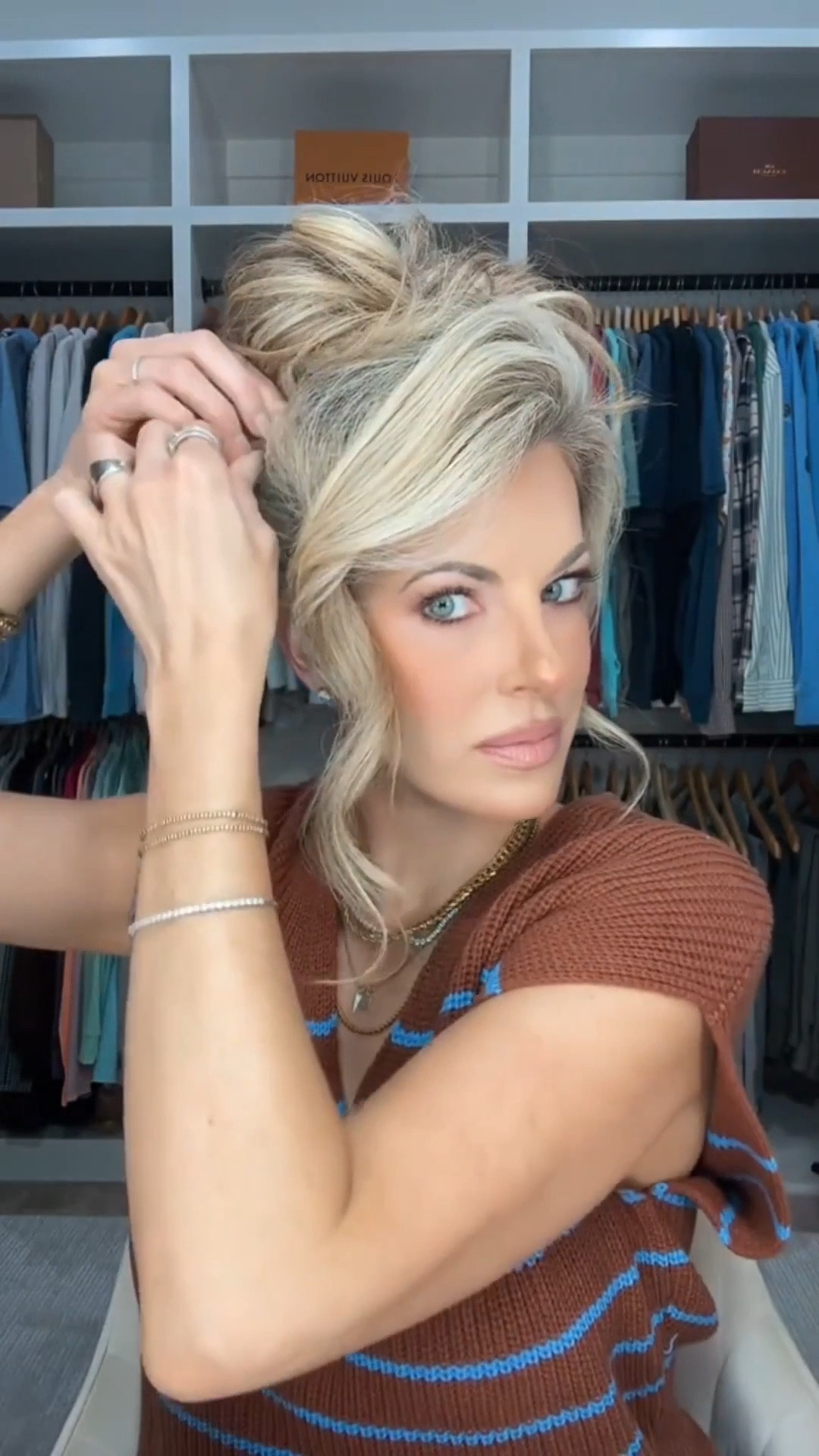 You asked, I delivered! 🙌 Learn how to create this easy updo in minutes—perfect for busy mornings, date nights, or effortless ‘clean girl’ vibes. Step-by-step tutorial linked so you can recreate this trending hairstyle at home! 💕✨



#LTKgrwm #LTKU #LTKBeauty