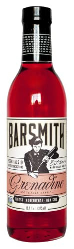 Barsmith Bar Essentials Grenadine Syrup, Sweet Cherry Cocktail Mixer for Shirley Temples, No Artificial Flavors, Non-GMO, 12.7-oz. Bottle, Pack of 1 | Amazon (US)