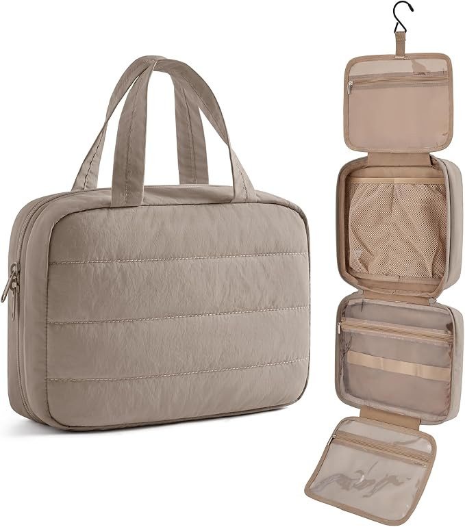 Travel Toiletry Bag - Hanging Makeup Organizer for Women & Men | Amazon (US)