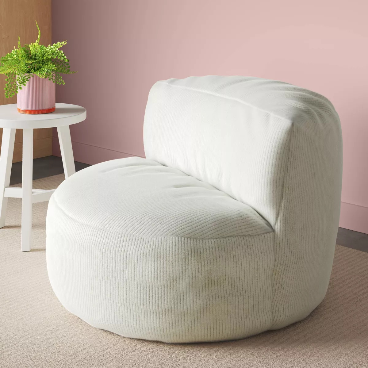 Corduroy  Dorm Lounge Chair Cream - Room Essentials™ | Target