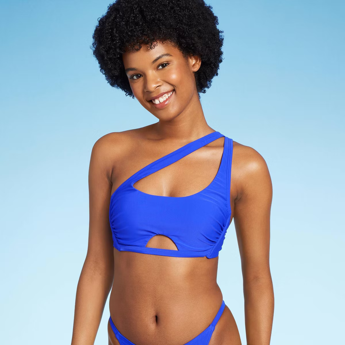 Women's Cut Out One Shoulder Bikini Top - Wild Fable™ | Target