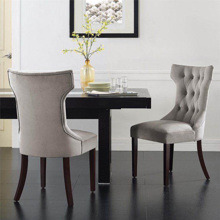 Dorel Living Clairborne Dining Chair, Set of 2, Taupe | Walmart (US)