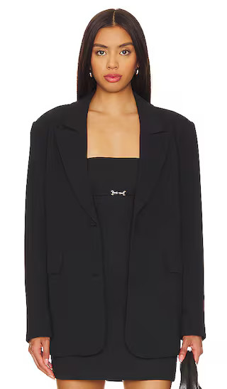 Luxe Suiting Boyfriend Blazer in Black001 | Revolve Clothing (Global)