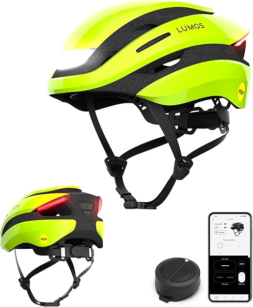 Lumos Ultra Smart Bike Helmet | Customizable Front and Back LED Lights with Turn Signals | Road B... | Amazon (US)