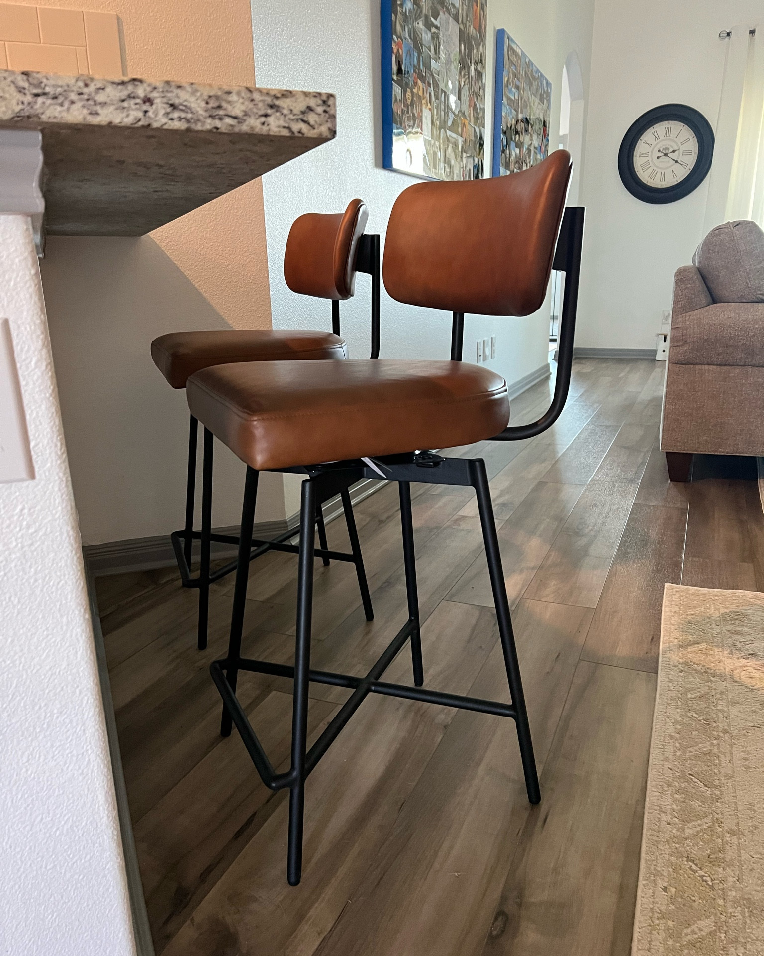 I love my new cognac leather bar stools 

#LTKstyletip #LTKhome #LTKFind