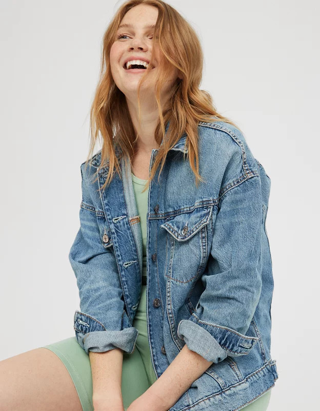 OFFLINE Boyfriend Denim Jacket | American Eagle Outfitters (US & CA)