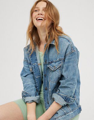 OFFLINE Boyfriend Denim Jacket | American Eagle Outfitters (US & CA)