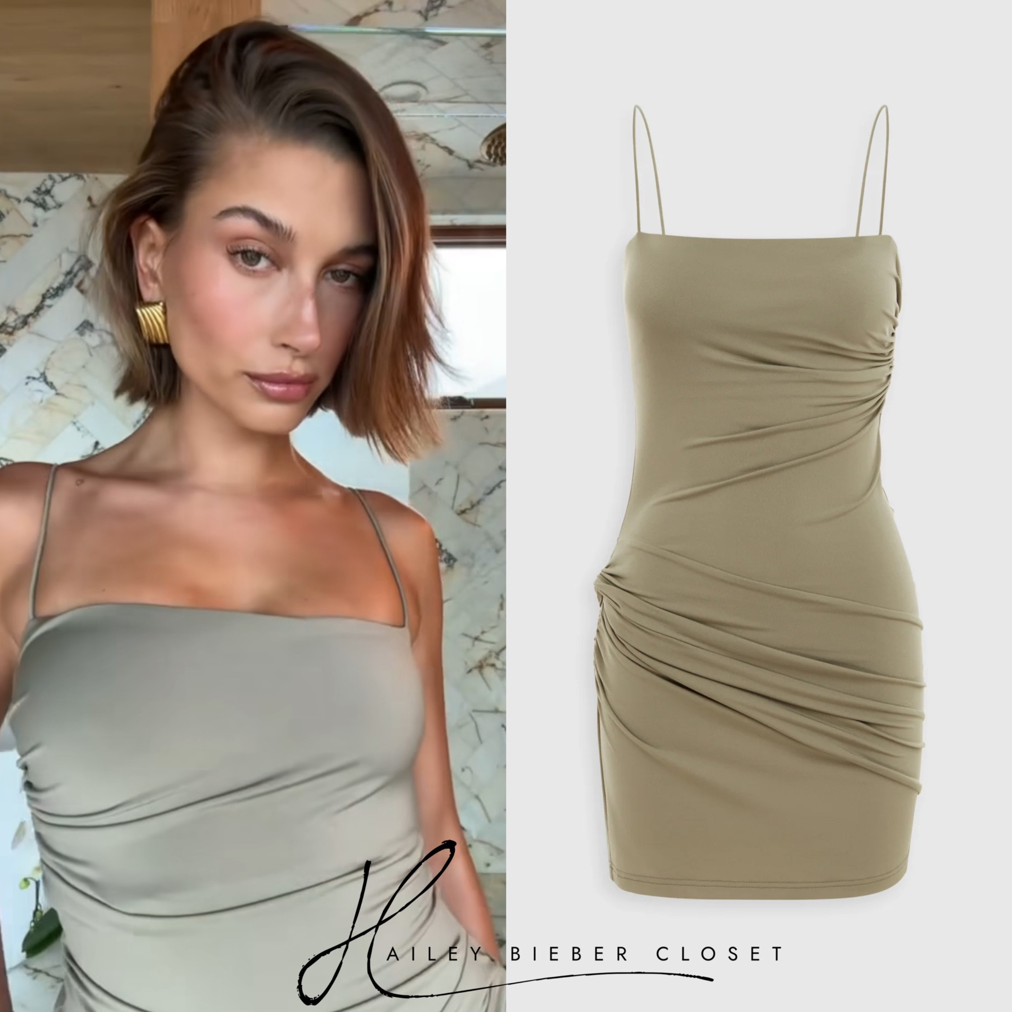 Hailey Bieber wears #VENROY Mini Dress for dinner in Malibu. 🪐