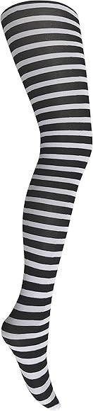 Mysasi London Ladies Striped Tights - Medium -Extra Large- Colours Available | Amazon (UK)