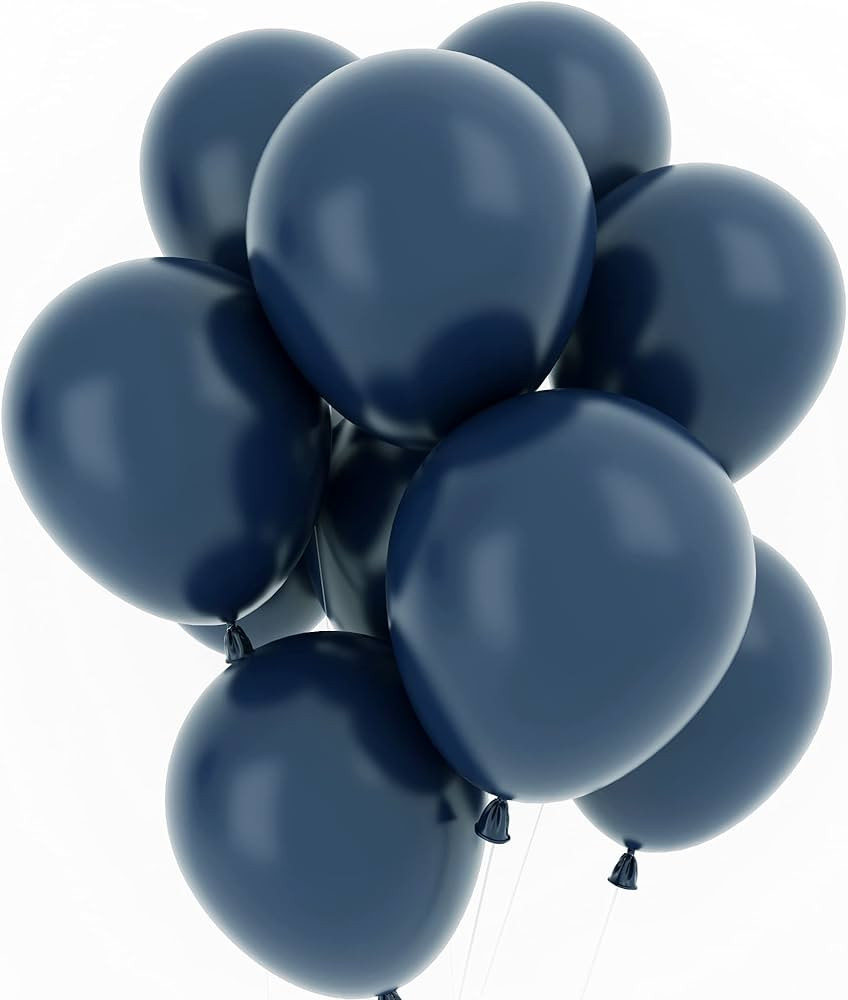 Navy Blue Balloons 12 Inch 50 Pcs Baby Shower Party Balloons Happy Birthday Decoration Balloons G... | Amazon (US)