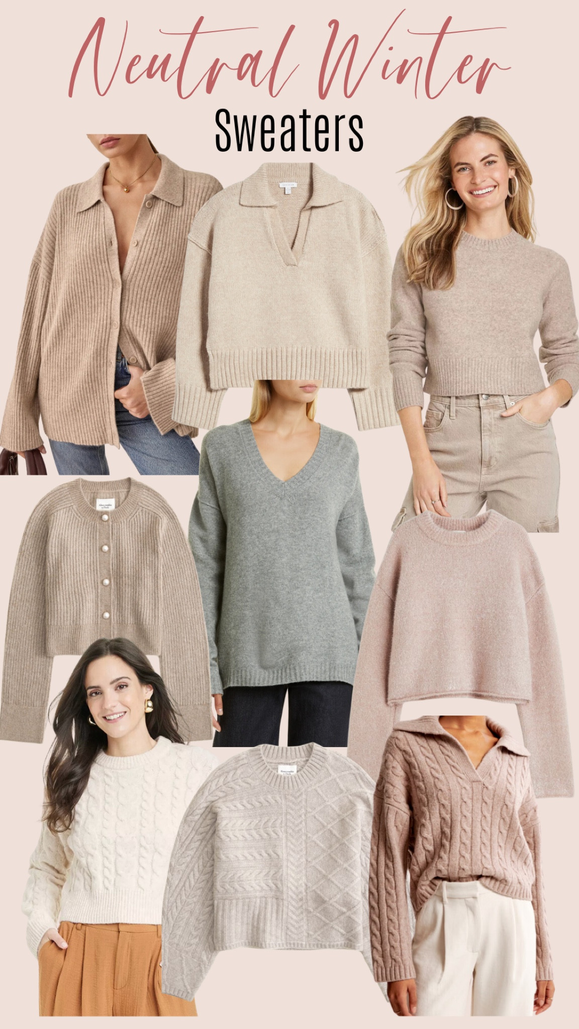 Neutral Winter Sweaters #neutral #winter #sweater #neutralsweater #wintersweater #winterfashion #winteroutfit #fashionfinds

#LTKSeasonal #LTKmidsize #LTKstyletip