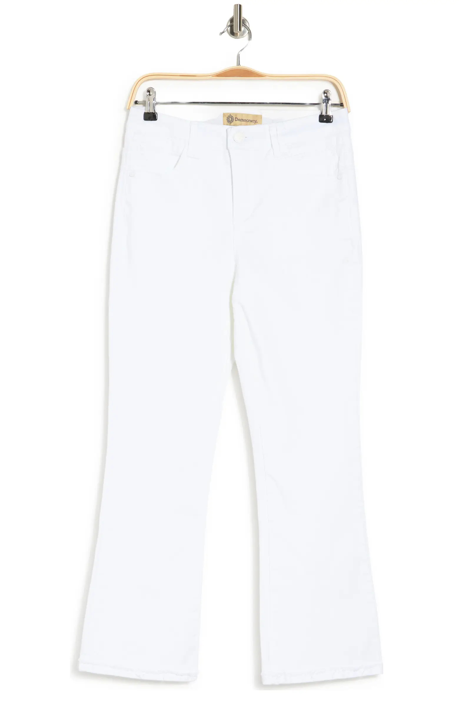 DEMOCRACY AB Tech High Rise Crop Kick Flare Jeans | Nordstromrack | Nordstrom Rack