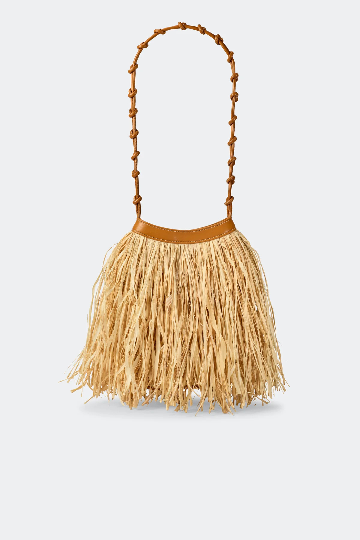 Raffia Knotty Bag in Natural | Simon Miller