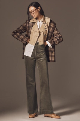 The Colette Corduroy Full-Length Wide-Leg Pants by Maeve | Anthropologie (US)