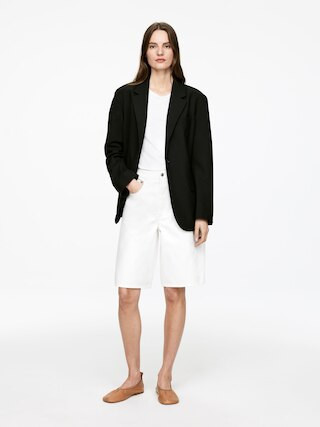 Lange Jeansshorts – Weiß – Damen – ARKET DE | Arket EU