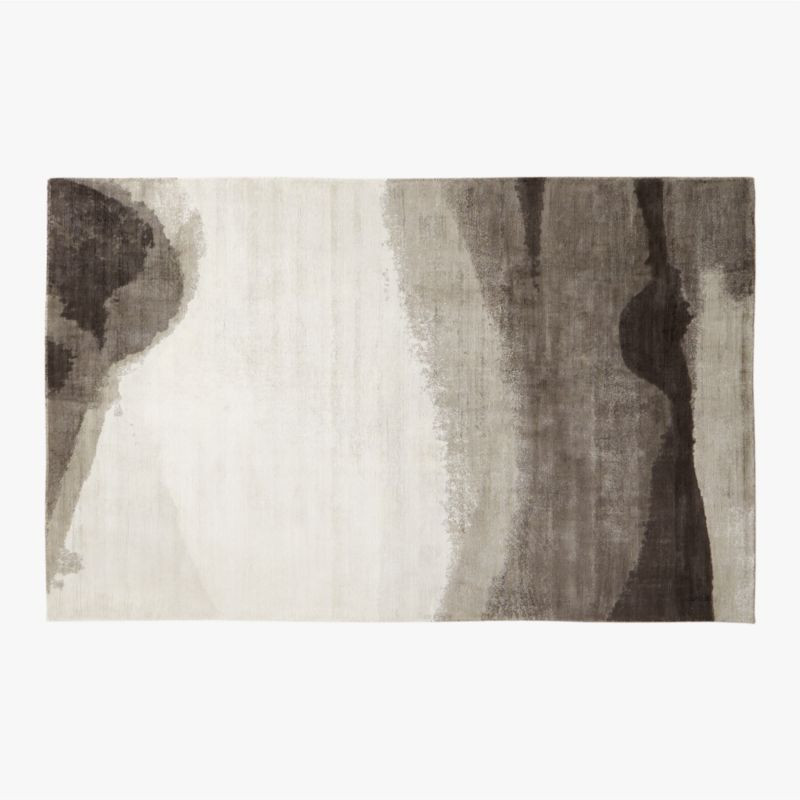 Sundown Grey and White Modern Ombre Area Rug 5'x8' + Reviews | CB2 | CB2