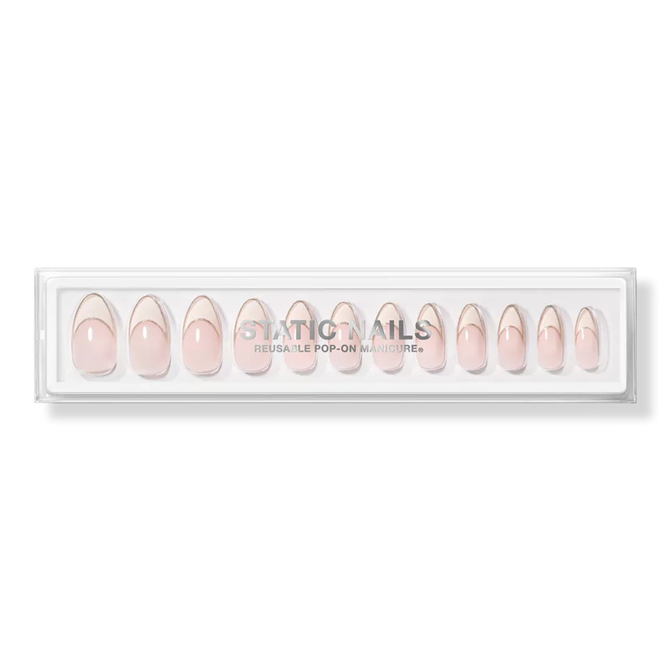 Static NailsAt The Ivory Almond Reusable Pop-On Manicures | Ulta