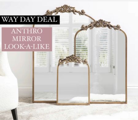 Way day deal: Anthropologie mirror dupe on sale 

#LTKhome #LTKsalealert #LTKstyletip
