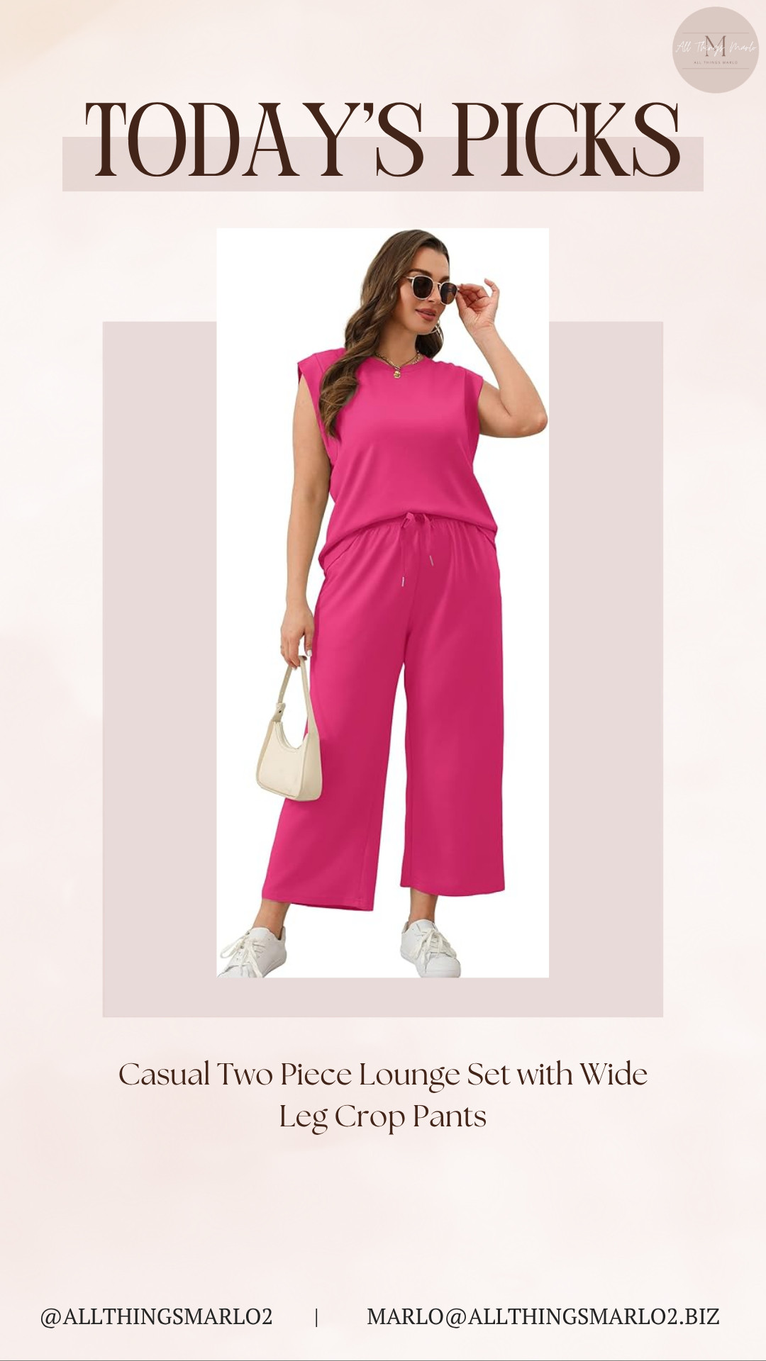 Casual Two Piece Lounge Set with Wide Leg Crop Pants 

 #LTKSeasonal #LTKWorkwear #LTKTravel