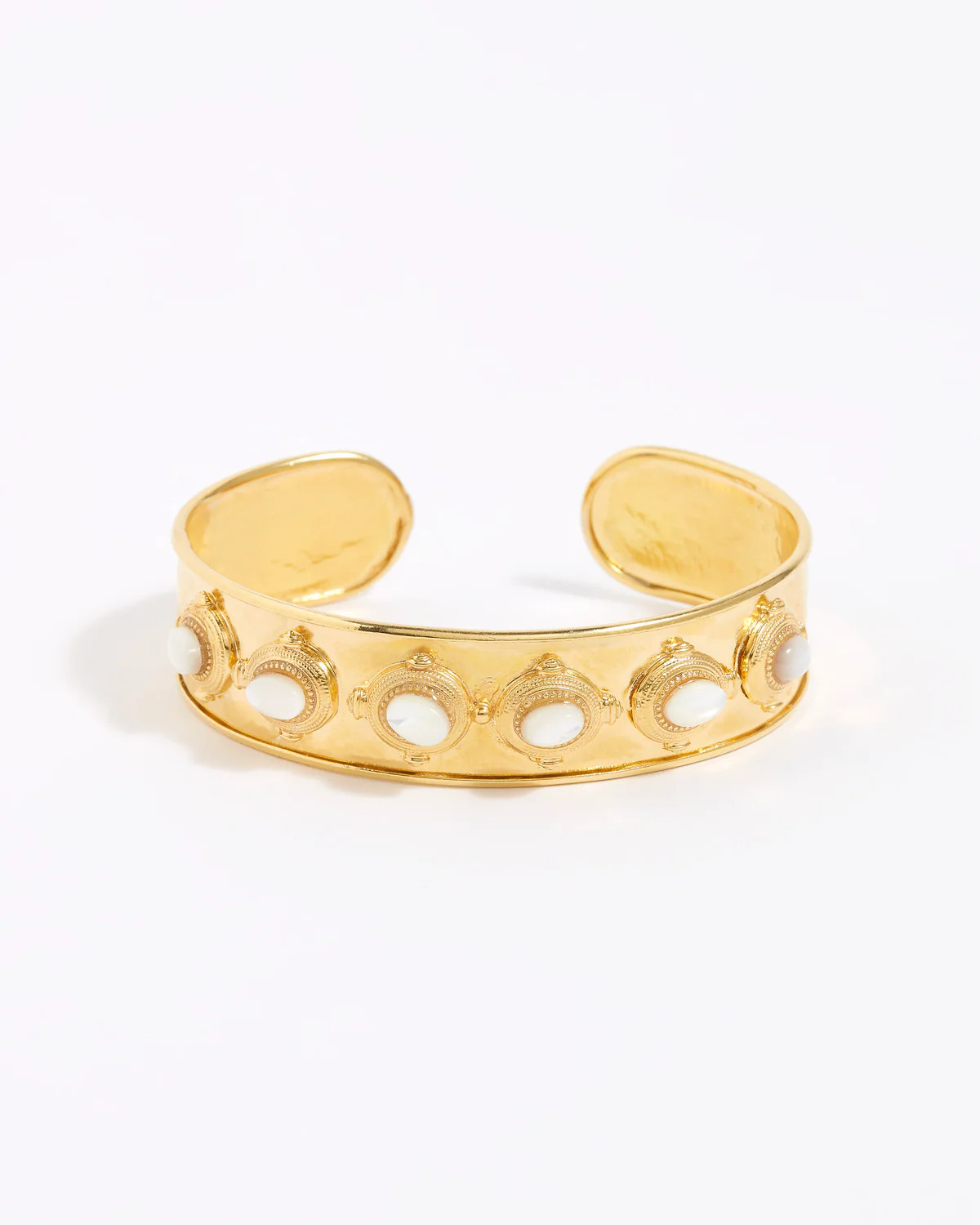 Astor Cuff Bracelet, Mother of Pearl | Soru Jewellery