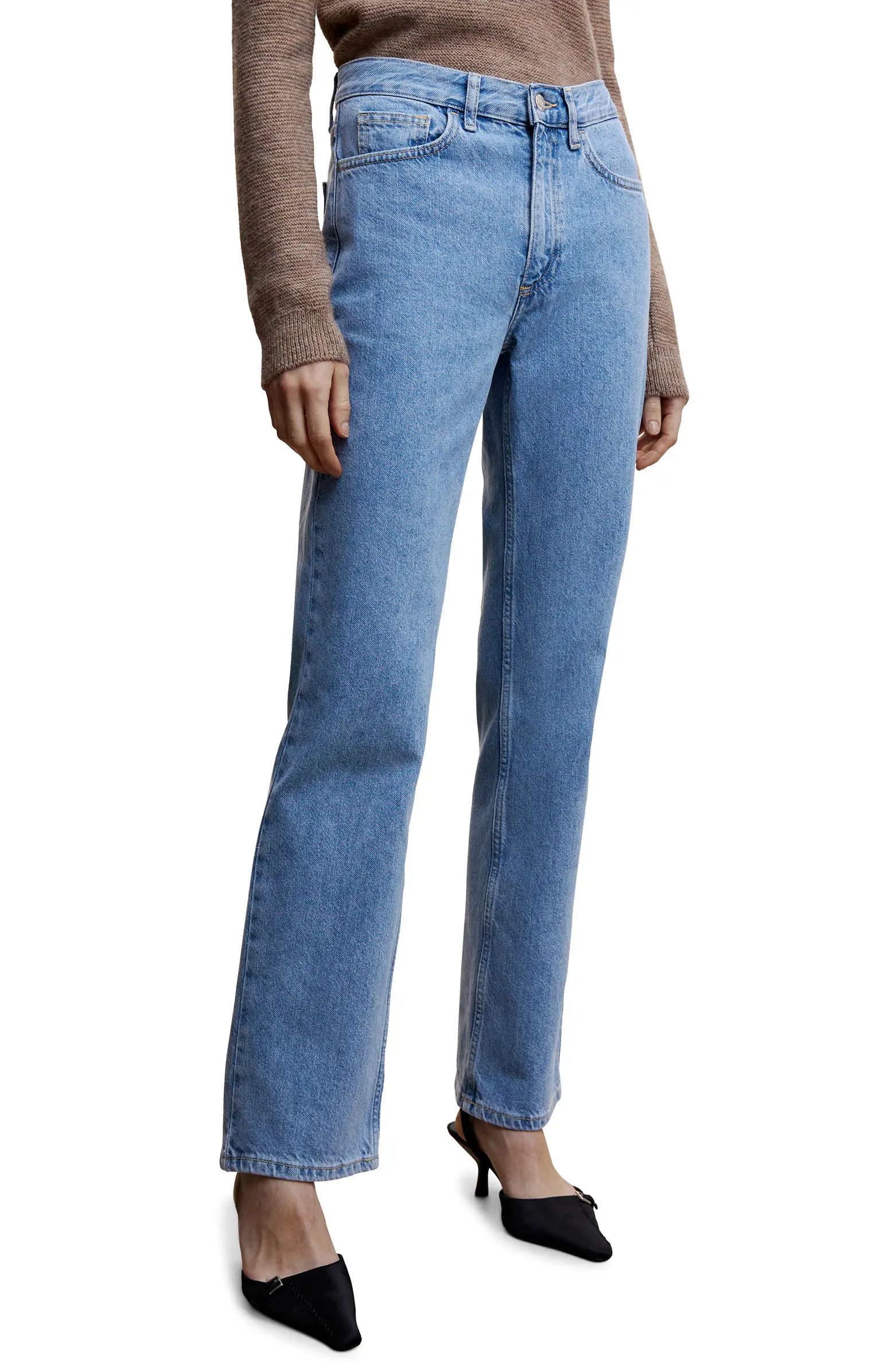 MANGO Straight Leg Jeans | Nordstrom | Nordstrom