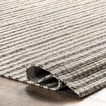 Ivory Elodie Wool-Blend Flatwoven Area Rug | Rugs USA